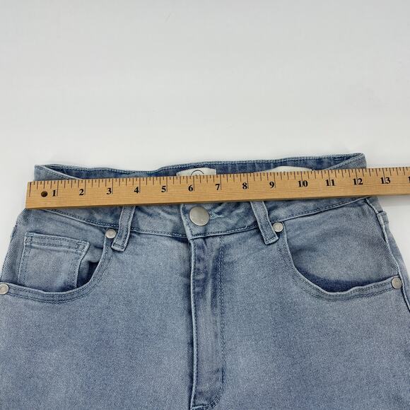 COTTON ON High 90's Jeans Womens Size 10 Heavy Denim Tapered Leg Light Wash - Picture 7 of 13